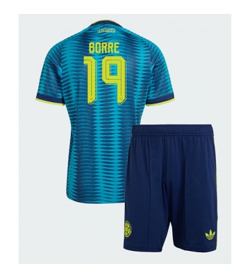 Colombia Rafael Santos Borre #19 Bortaställ Barn VM 2026 Kortärmad (+ Korta byxor)